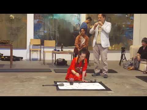 Sumi-e | Live painting performance in the Werkhalle Wiesenburg